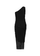 Vestido Midi Drapeado C/ Recortes