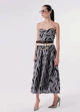 Vestido Midi C/ Cinto sem Alça