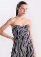 Vestido Midi C/ Cinto sem Alça
