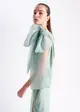 Vestido Longo Ombro So C/ Laço