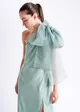 Vestido Longo Ombro So C/ Laço
