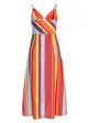 Vestido Decote Oval Listras
