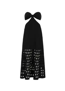 Vestido Midi Detalhes Vazado