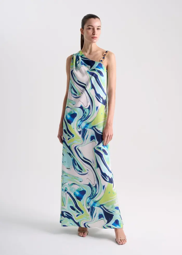 Vestido Longo Salin Printed