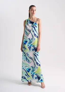 Vestido Longo Salin Printed