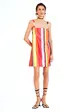 Vestido Curto Reto Listras