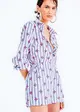 Camisa Acinturada Fio Estampado