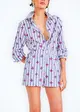 Camisa Acinturada Fio Estampado