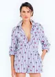Camisa Acinturada Fio Estampado
