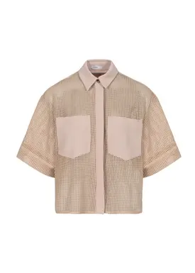 Camisa Tela Crochê