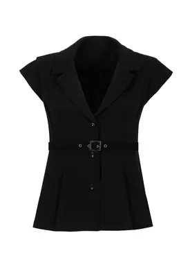 Blusa Alfaitaria Acinturada C/ Cinto