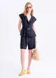 Blusa Alfaitaria Acinturada C/ Cinto